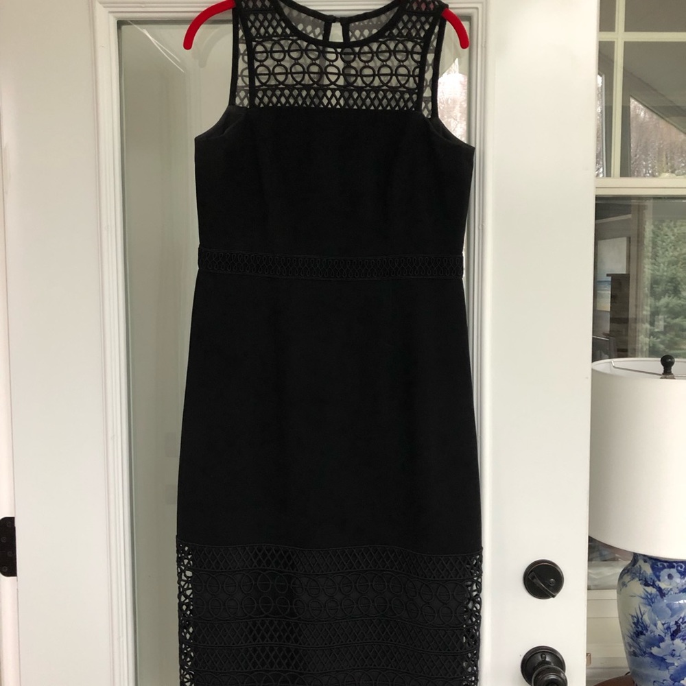 Shoshanna 3/4 length black dress